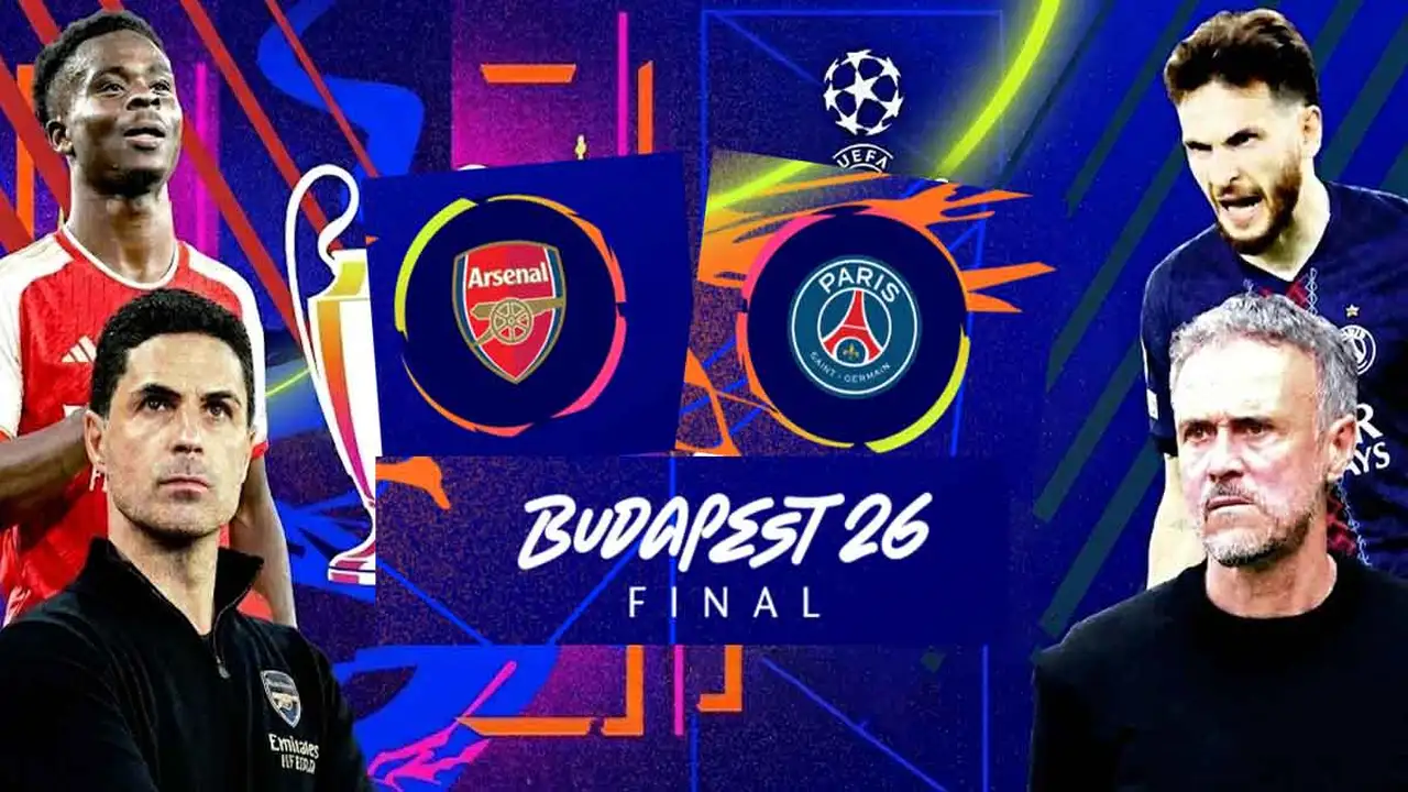 متى يجمع نهائي دوري أبطال أوروبا آرسنال بباريس سان جيرمان؟